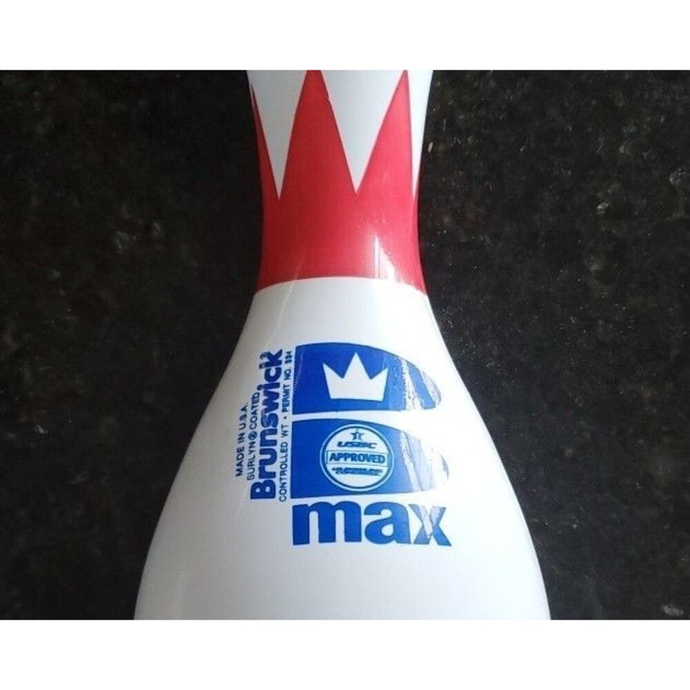 Brunswick Max Bowling Pin Candlepin Wall Plaque Sign Decor Man Cave Decor - Picture 3 of 7